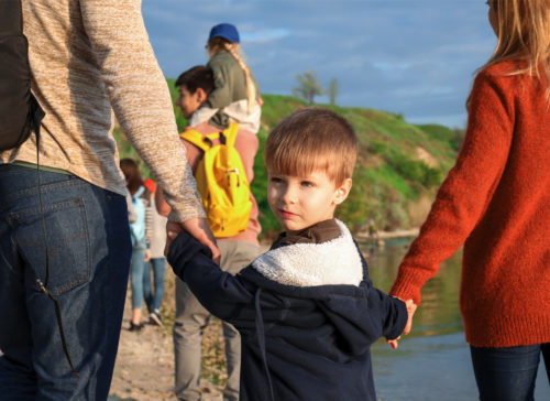 child with parents